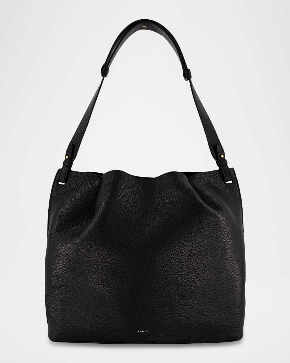 Ava Pebbled Leather Tote Bag